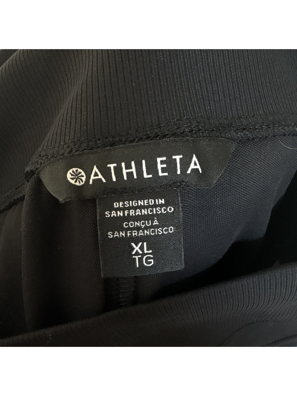 Athleta Venice High Rise Wide Leg Cargo Pants Black Size XL Wide-Leg Utility - Picture 5 of 5